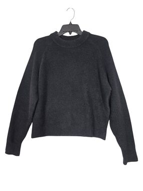White + Warren Charcoal Crewneck Sweater